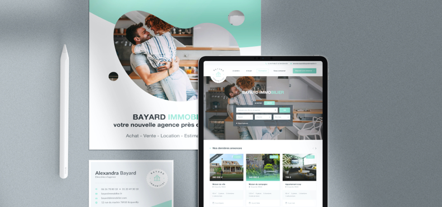 Branding et Site web Bayard Immobilier - Laura Savow